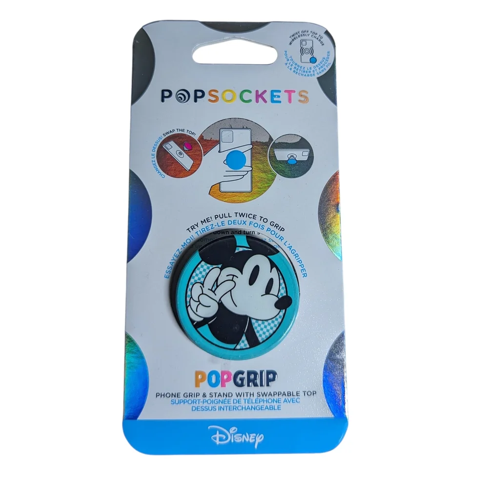 Popsockets DISNEY Mickey Mouse Peace Out CLASSIC New Retro Grip Stand Popgrip